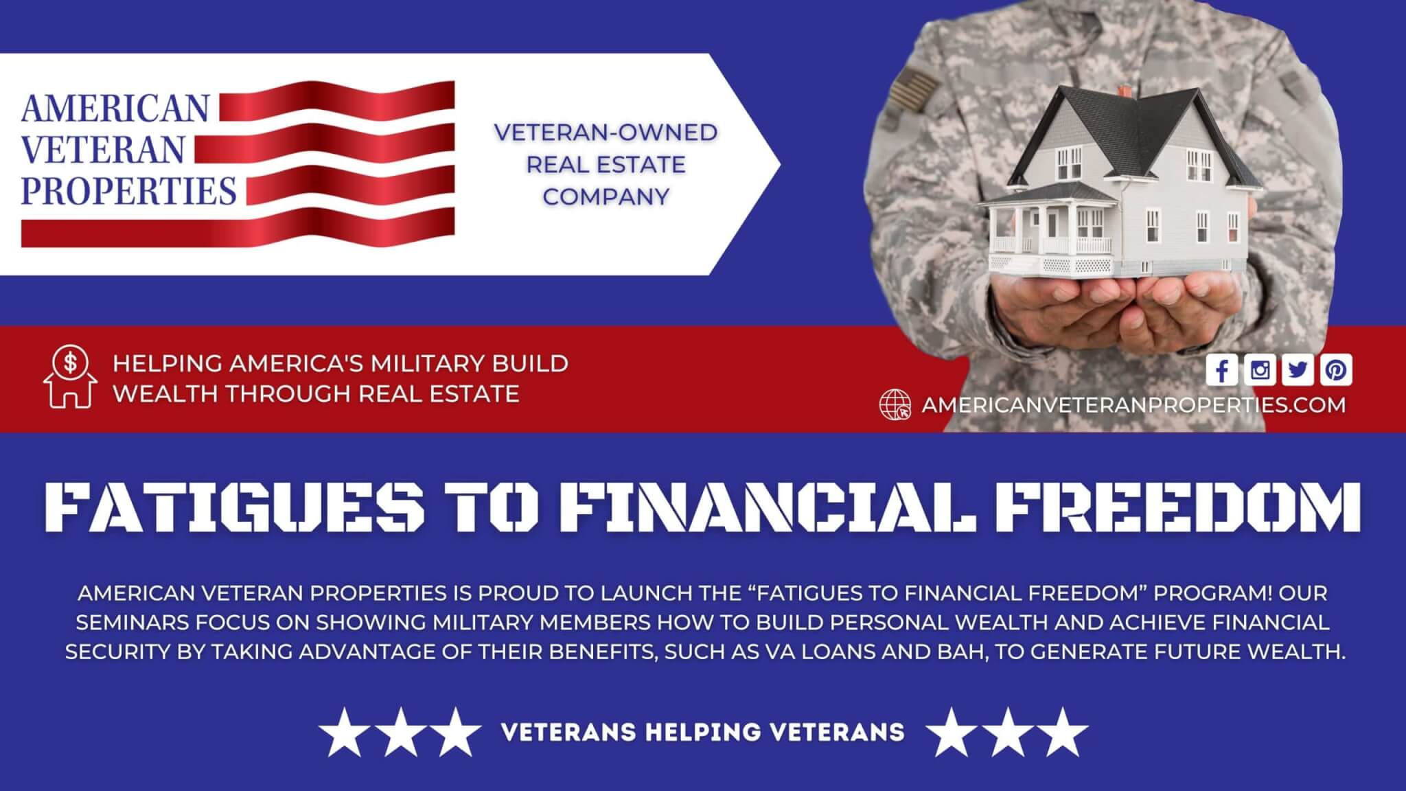 AVP Fatigues to Financial Freedom graphic